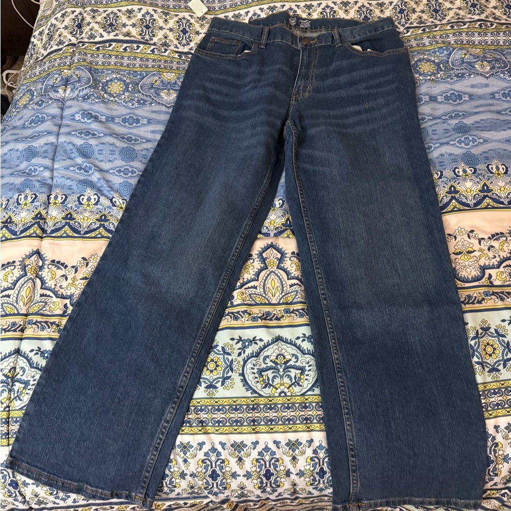 Boys 16 Husky Wonder Nation Relaxed Fit Stone Wash Jeans NWT